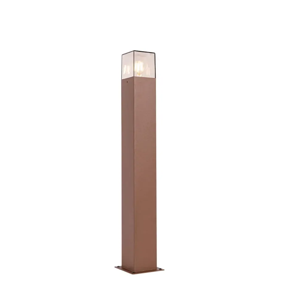 Qazqa sokkellamp denmark bruin e27
