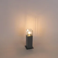 Qazqa sokkellamp denmark grijs e27