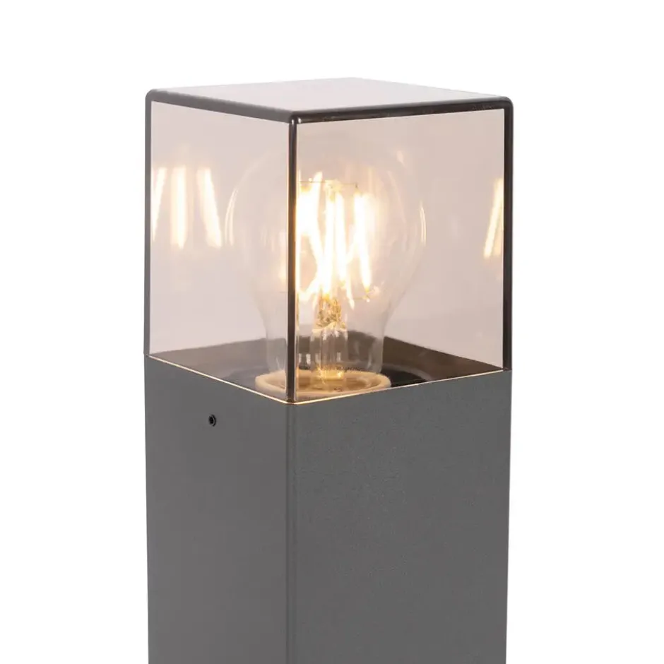 Qazqa sokkellamp denmark grijs e27