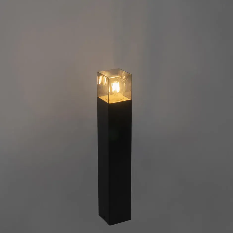 Qazqa sokkellamp denmark zwart e27