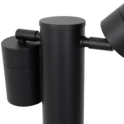 Qazqa sokkellamp duo zwart gu10
