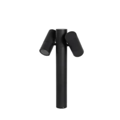 Qazqa sokkellamp duo zwart gu10