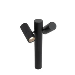 Qazqa sokkellamp duo zwart gu10