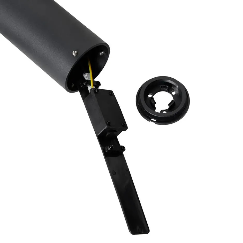 Qazqa sokkellamp duo zwart gu10