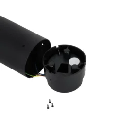 Qazqa sokkellamp huma zwart e27