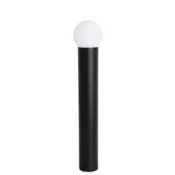Qazqa sokkellamp huma zwart e27