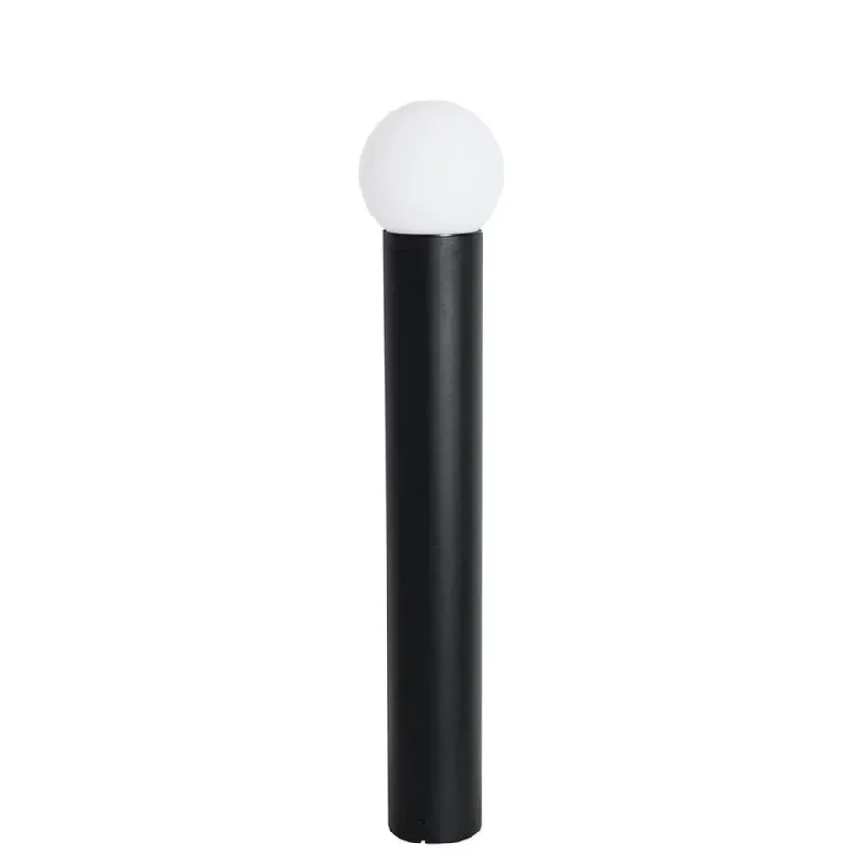 Qazqa sokkellamp huma zwart e27