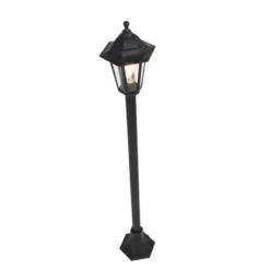 Qazqa sokkellamp new haven zwart e27
