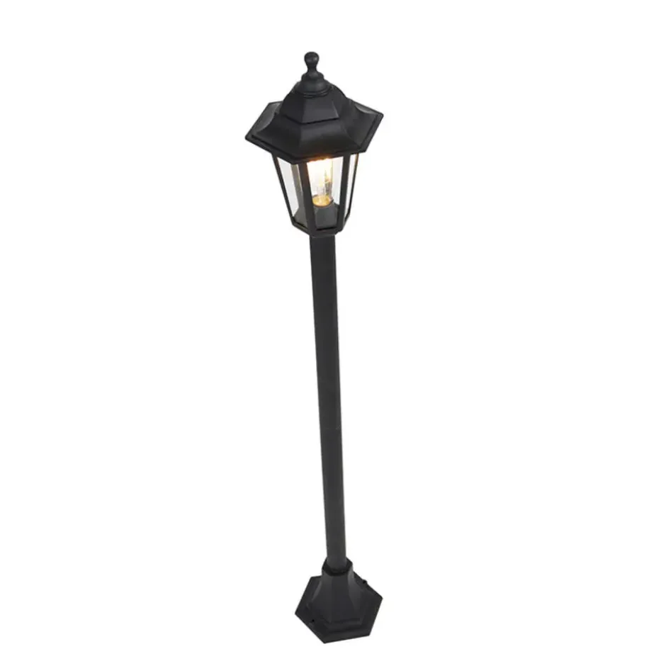 Qazqa sokkellamp new haven zwart e27