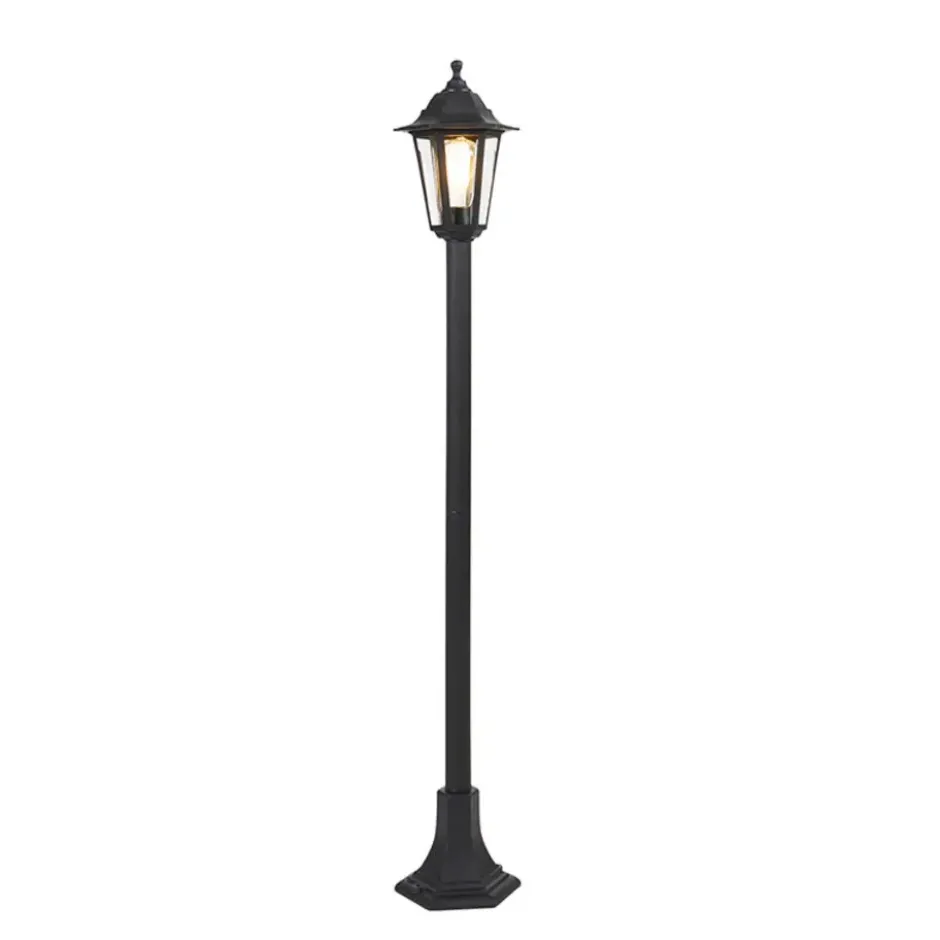 Qazqa sokkellamp new haven zwart e27