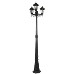 Qazqa sokkellamp new haven zwart e27