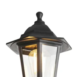 Qazqa sokkellamp new haven zwart e27
