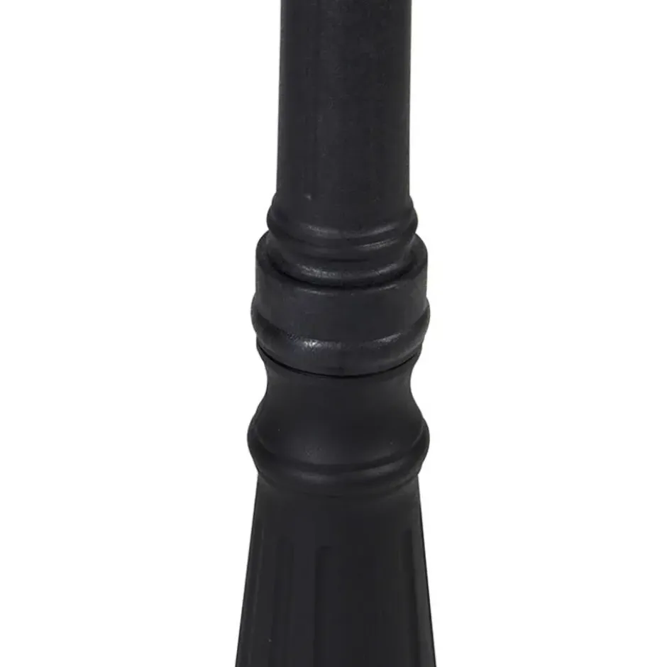 Qazqa sokkellamp new haven zwart e27
