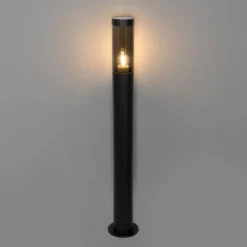 Qazqa sokkellamp rox zwart e27