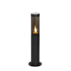 Qazqa sokkellamp rox zwart e27