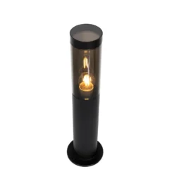 Qazqa sokkellamp rox zwart e27