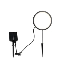 Qazqa solar lamp adalind zwart geïntegreerde led