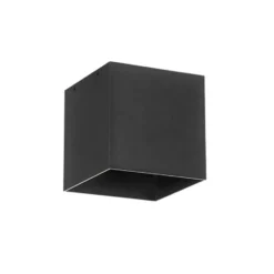 Qazqa solar lamp charlotte zwart geïntegreerde led