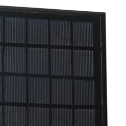 Qazqa solar lamp charlotte zwart geïntegreerde led