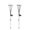 Qazqa solar lamp firefly zwart geïntegreerde led