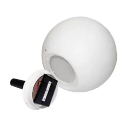 Qazqa solar lamp ludger wit geïntegreerde led