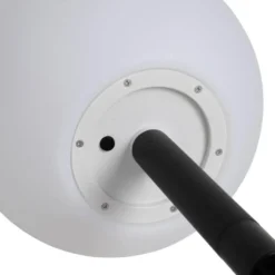 Qazqa solar lamp ludger wit geïntegreerde led