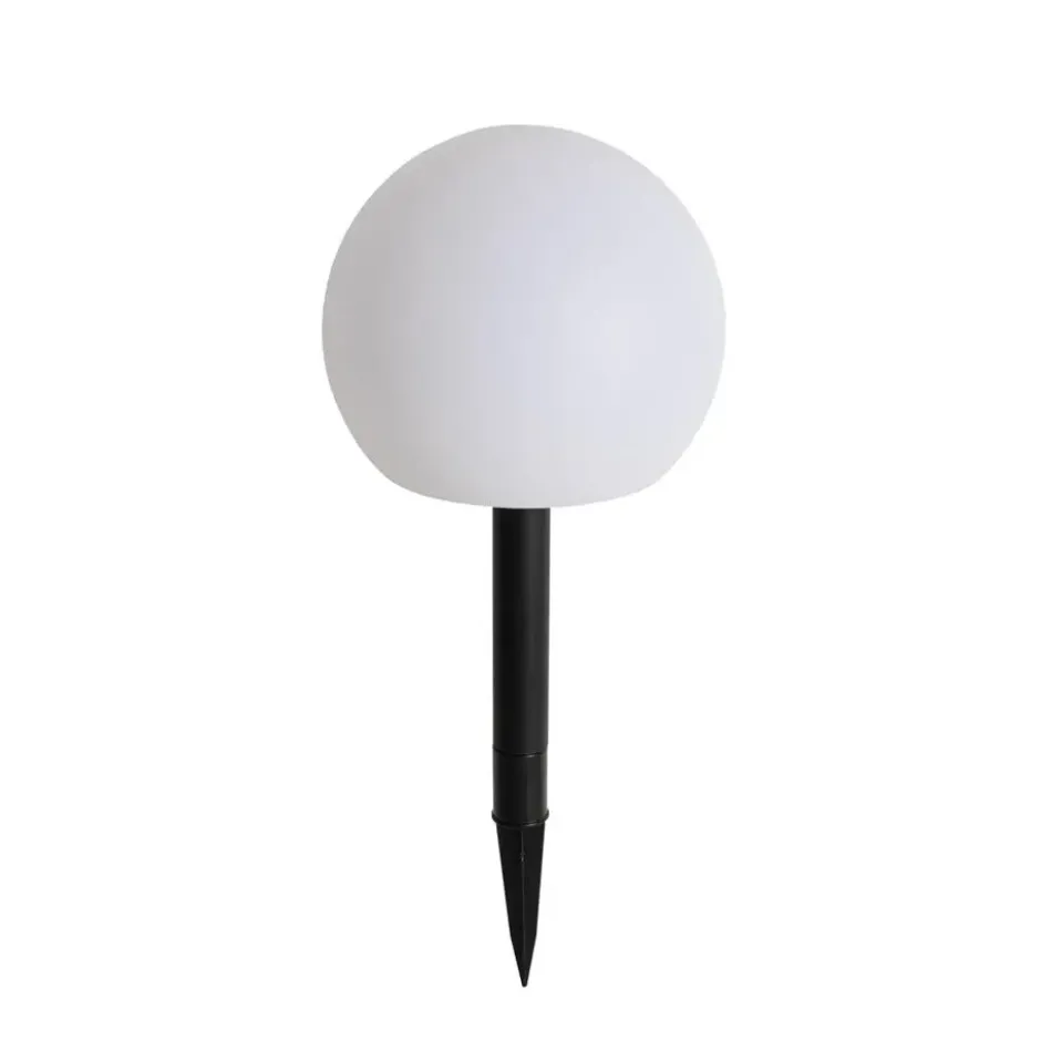 Qazqa solar lamp ludger wit geïntegreerde led