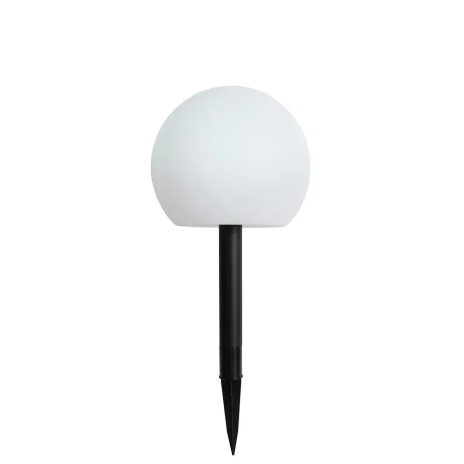 Qazqa solar lamp ludger wit geïntegreerde led