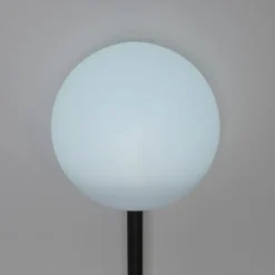 Qazqa solar lamp ludger wit geïntegreerde led