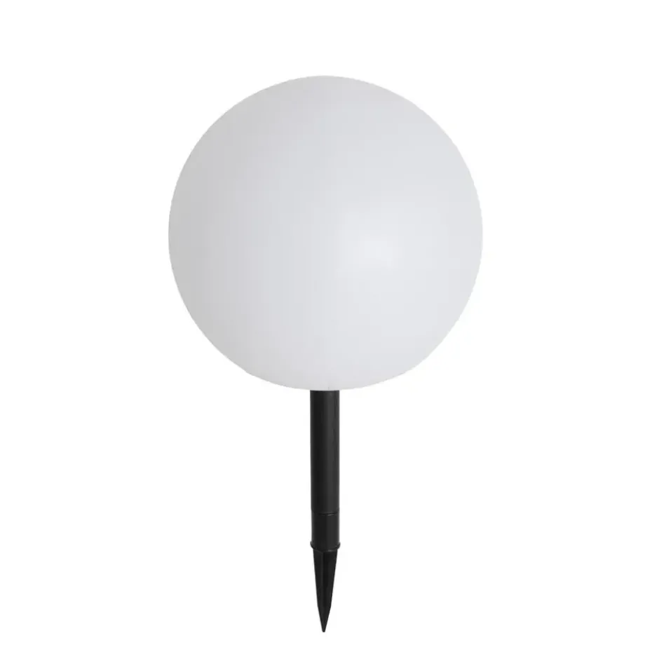 Qazqa solar lamp ludger wit geïntegreerde led