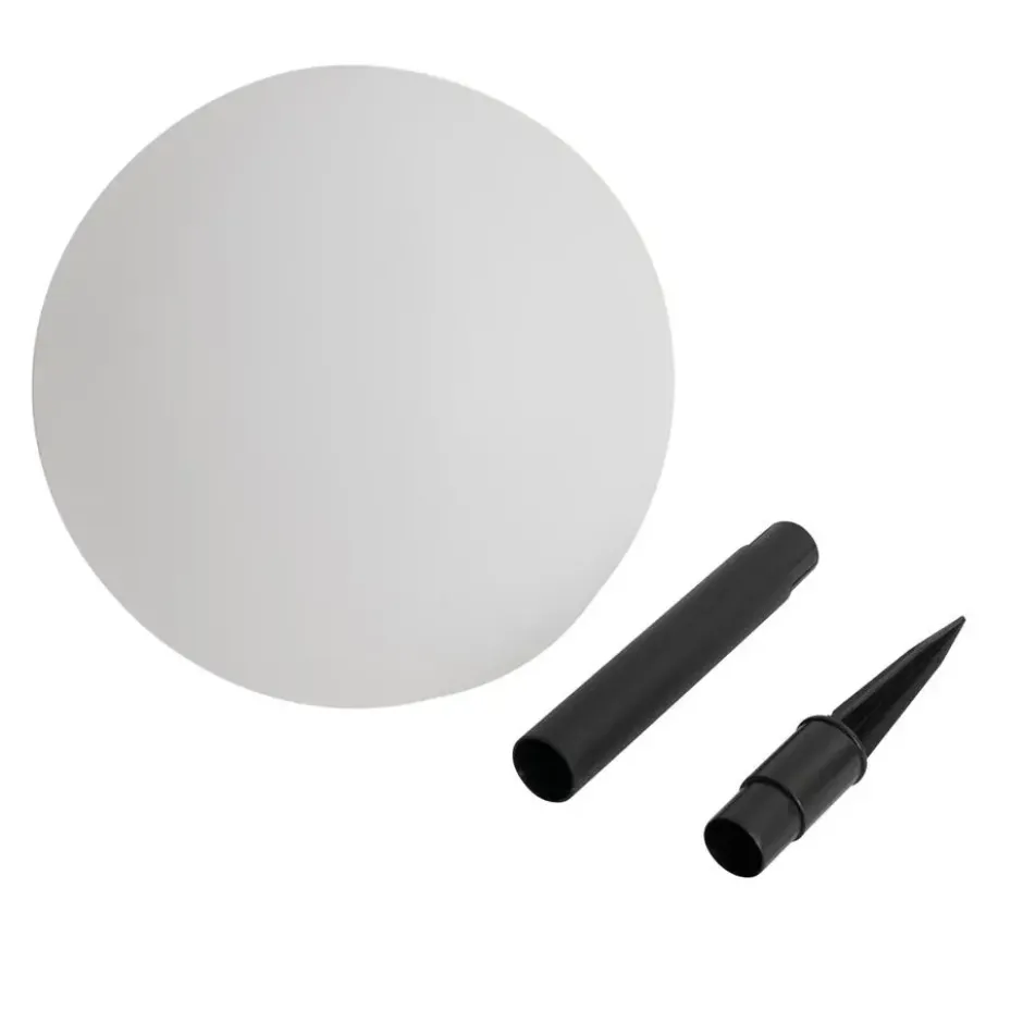 Qazqa solar lamp ludger wit geïntegreerde led