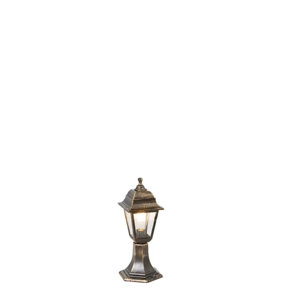 Qazqa staande buitenlamp capital goudkleurig e27