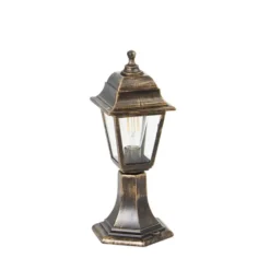 Qazqa staande buitenlamp capital goudkleurig e27