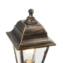 Qazqa staande buitenlamp capital goudkleurig e27