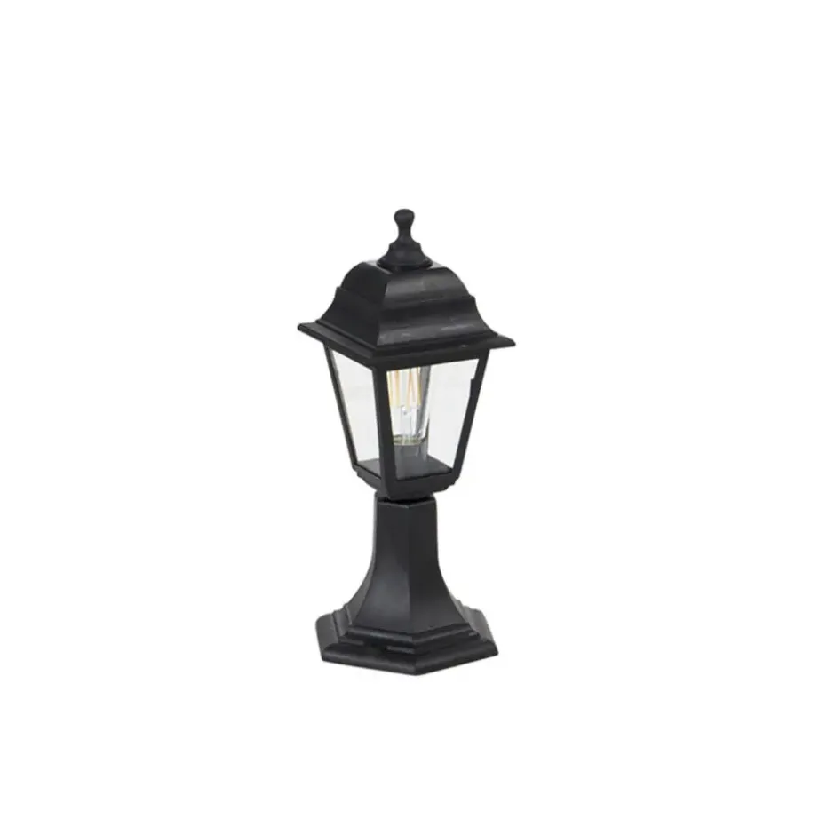 Qazqa staande buitenlamp capital zwart e27