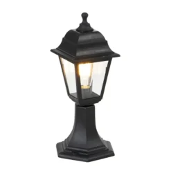 Qazqa staande buitenlamp capital zwart e27