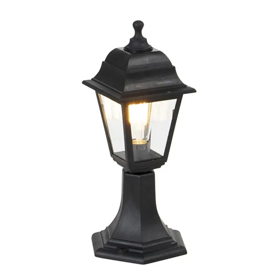 Qazqa staande buitenlamp capital zwart e27