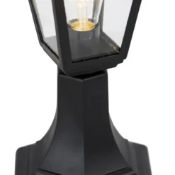 Qazqa staande buitenlamp capital zwart e27
