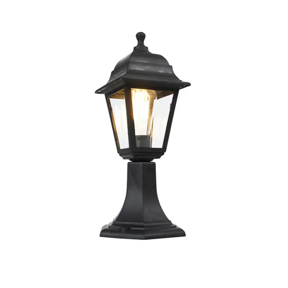 Qazqa staande buitenlamp capital zwart e27