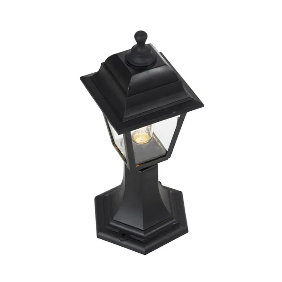 Qazqa staande buitenlamp capital zwart e27