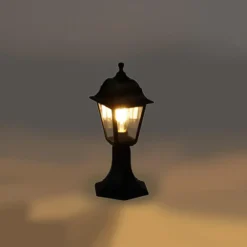 Qazqa staande buitenlamp capital zwart e27