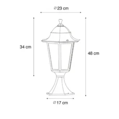 Qazqa staande buitenlamp p45 groen e27
