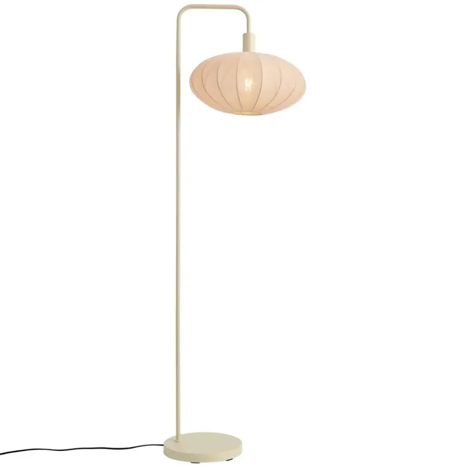 Qazqa staande lamp met kap bida beige e27