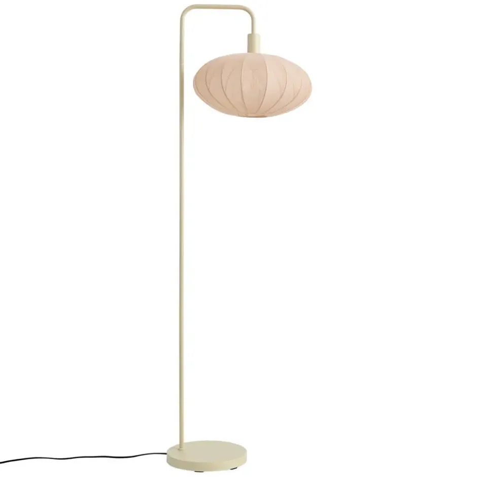 Qazqa staande lamp met kap bida beige e27