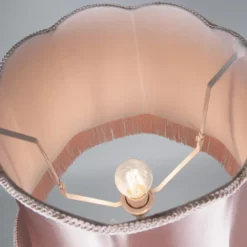 Qazqa staande lamp met kap kaso roze e27
