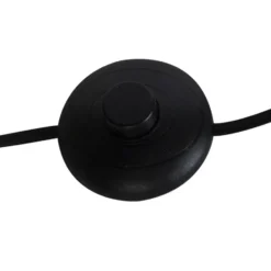 Qazqa staande lamp met kap lofty zwart e27