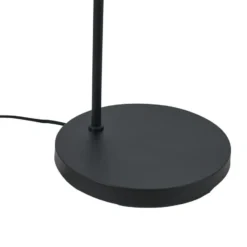 Qazqa staande lamp met kap nest zwart e27