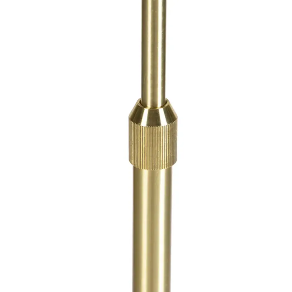 Qazqa staande lamp met kap parte fl taupe e27