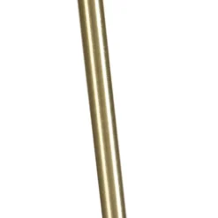 Qazqa staande lamp met kap parte fl taupe e27