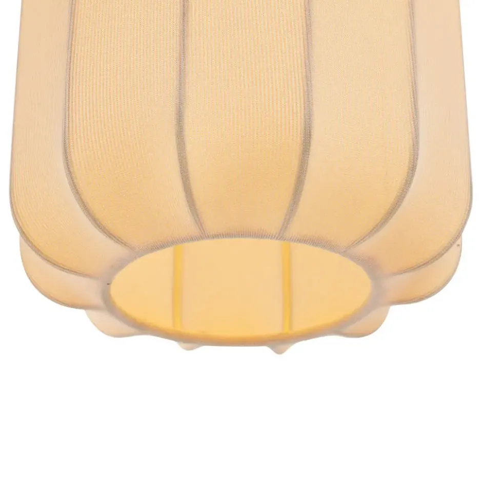 Qazqa staande lamp met kap pluni beige e27